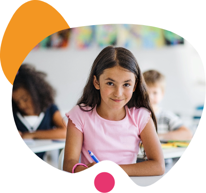 Student in classroom